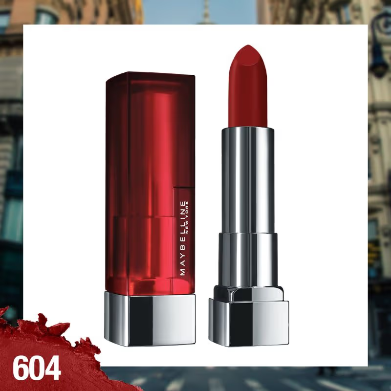 Maybelline New York Color Sensational Creamy Matte Lipstick, Lasts Up To 12H [3.9 g]