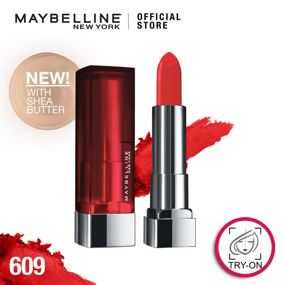 Maybelline New York Color Sensational Creamy Matte Lipstick, Lasts Up To 12H [3.9 g]