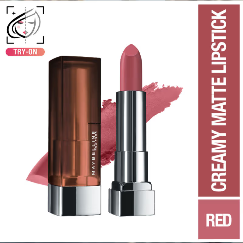Maybelline New York Color Sensational Creamy Matte Lipstick, Lasts Up To 12H [3.9 g]