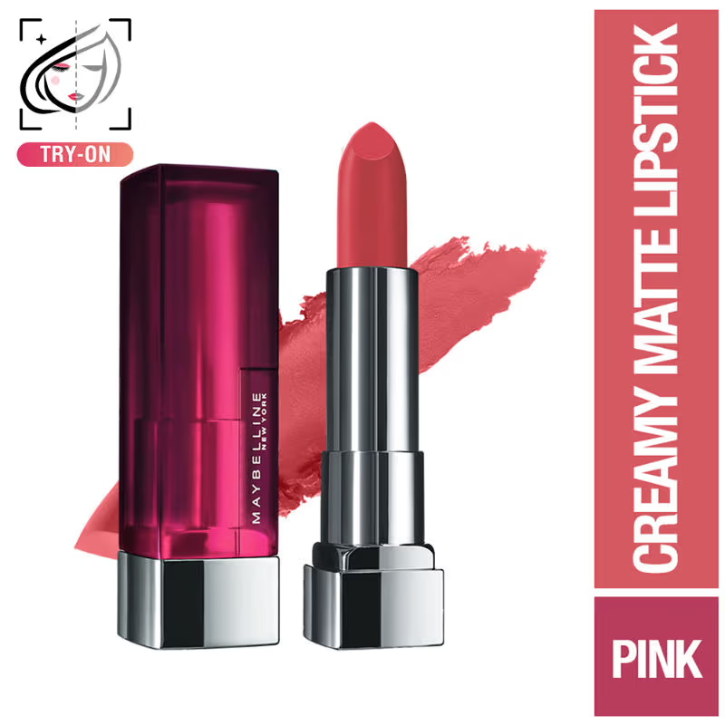 Maybelline New York Color Sensational Creamy Matte Lipstick, Lasts Up To 12H [3.9 g]