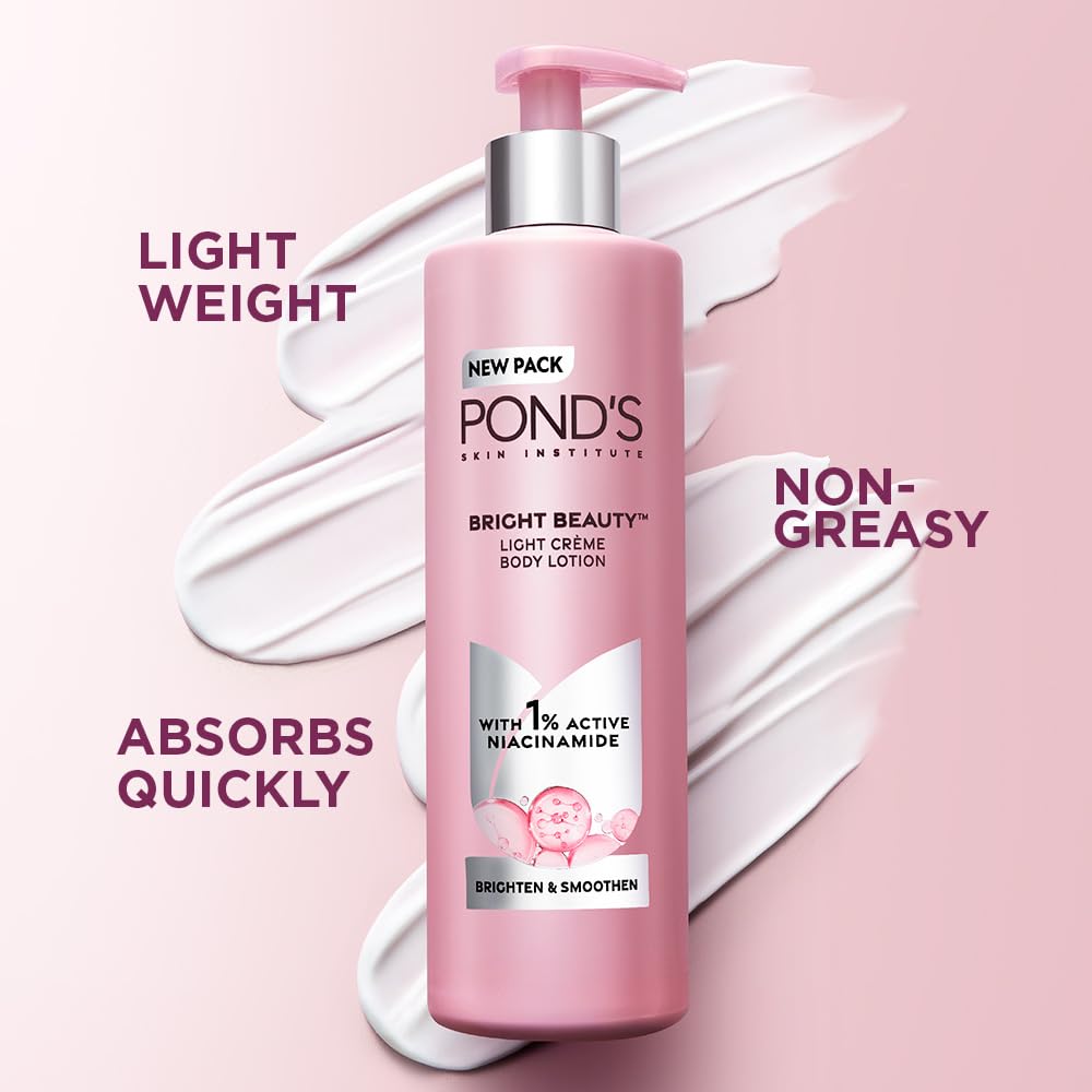 POND'S Bright Beauty Light Crème Body Lotion for Smooth & Bright Skin [600 ml]