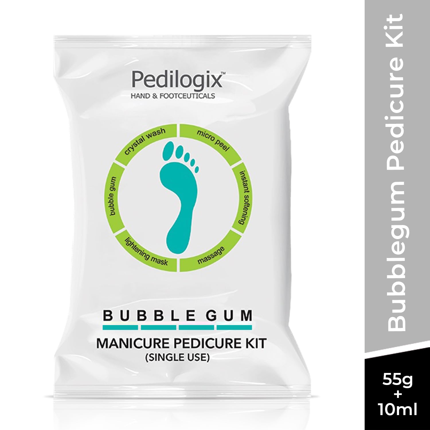 O3+ Pedilogix Bubble Gum Manicure Pedicure Kit - Hands & Foot Care Kit [65 g]