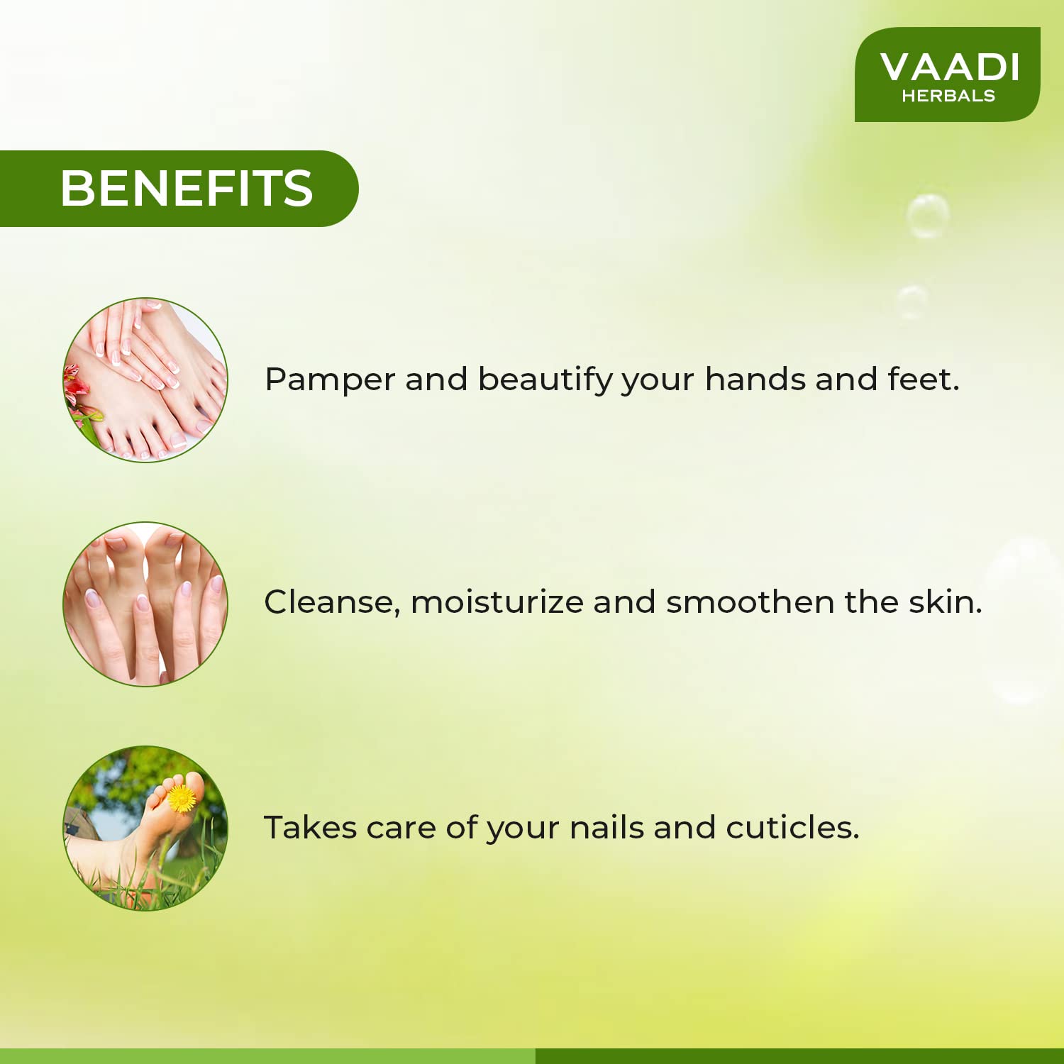 Vaadi Herbals Pedicure - Manicure Spa Kit Soothing & Relaxing [135 g]
