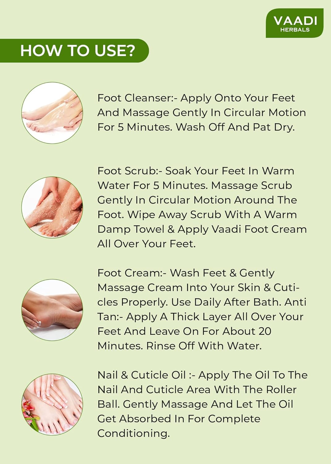 Vaadi Herbals Pedicure - Manicure Spa Kit Soothing & Relaxing [135 g]