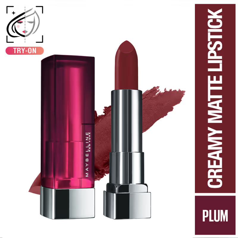 Maybelline New York Color Sensational Creamy Matte Lipstick, Lasts Up To 12H [3.9 g]