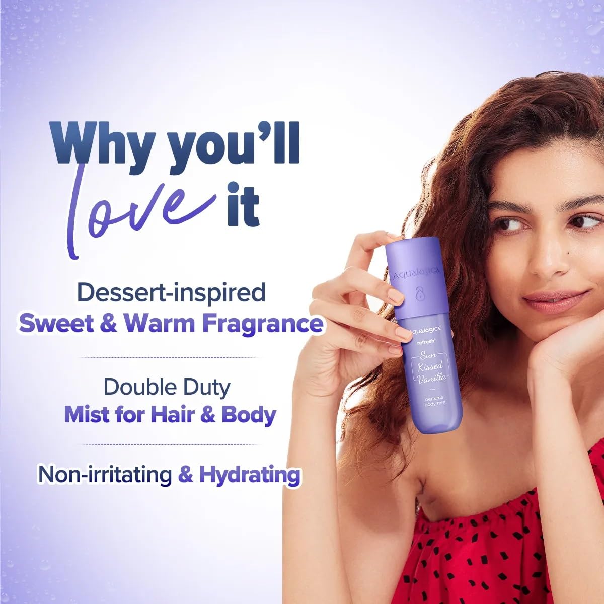 Aqualogica Refresh & Sun Kissed Vanilla Perfume Body Mist [150 ml]