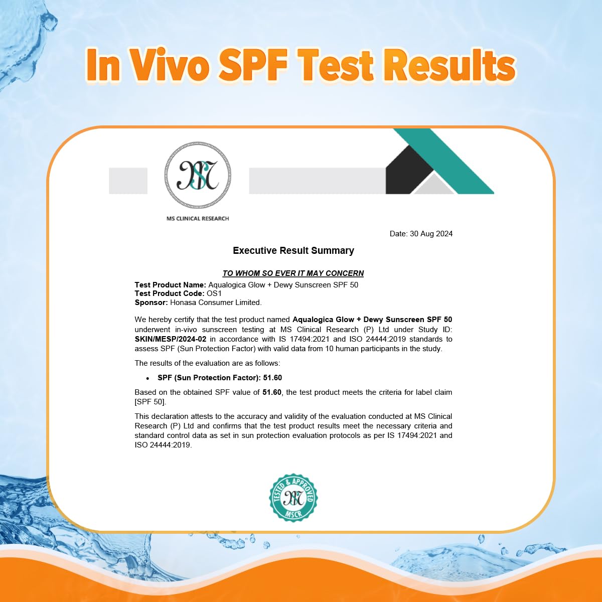 Aqualogica Glow+ Dewy Lightweigh Sunscreen Gel SPF 50+ PA++++ with Papaya & Vitamin C [125gm]