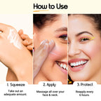 Aqualogica Glow+ Dewy Lightweigh Sunscreen Gel SPF 50+ PA++++ with Papaya & Vitamin C [50g]