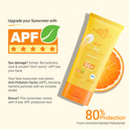 Aqualogica Glow+ Dewy Lightweigh Sunscreen Gel SPF 50+ PA++++ with Papaya & Vitamin C [80g]