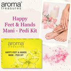 Aroma Treasures Happy Hands and Feet Mani Pedi Single Time Use Kit [28 g + 5 ml]