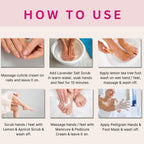 Aroma Treasures Happy Hands and Feet Mani Pedi Single Time Use Kit [28 g + 5 ml]