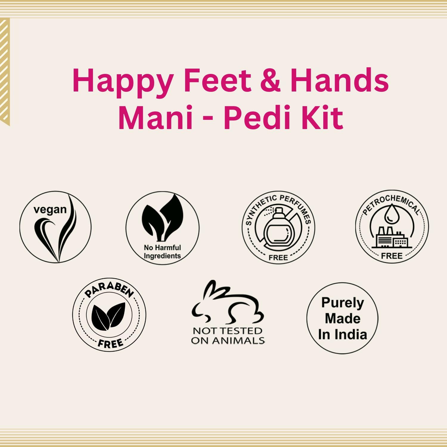 Aroma Treasures Happy Hands and Feet Mani Pedi Single Time Use Kit [28 g + 5 ml]