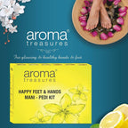 Aroma Treasures Happy Hands and Feet Mani Pedi Single Time Use Kit [28 g + 5 ml]