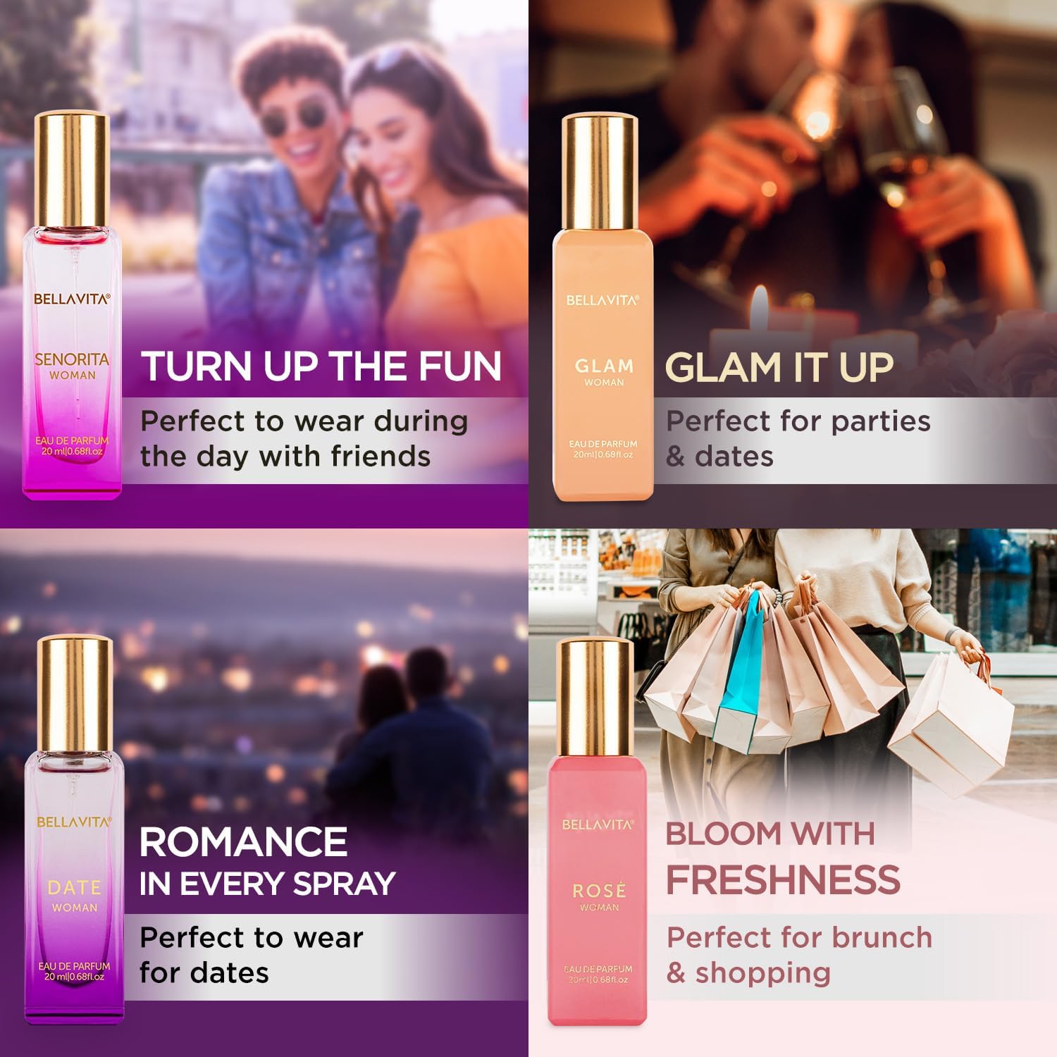 Bella Vita Luxury Perfumes Gift Set For Women [80 ml]