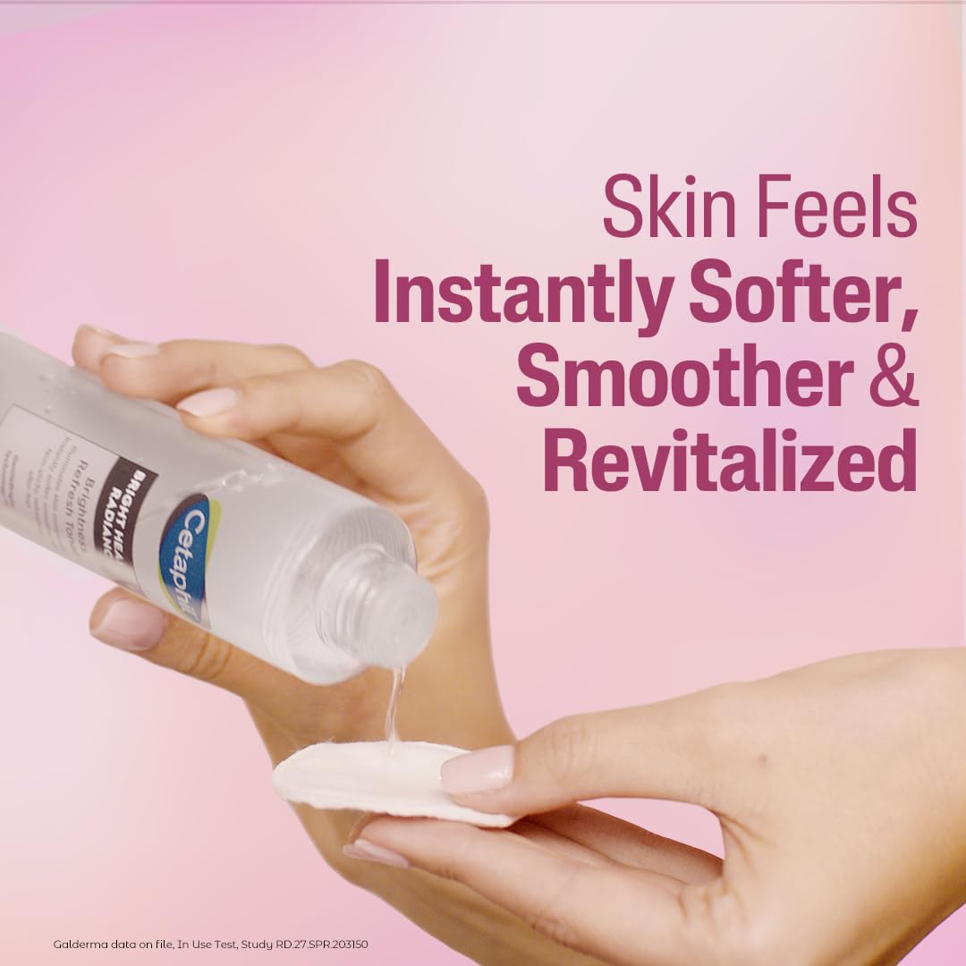 Cetaphil Brightness Refresh Toner Bright Healthy Radiance With Niacinamide Reduces Dark Spots Dermatologist Tested (150 ml]
