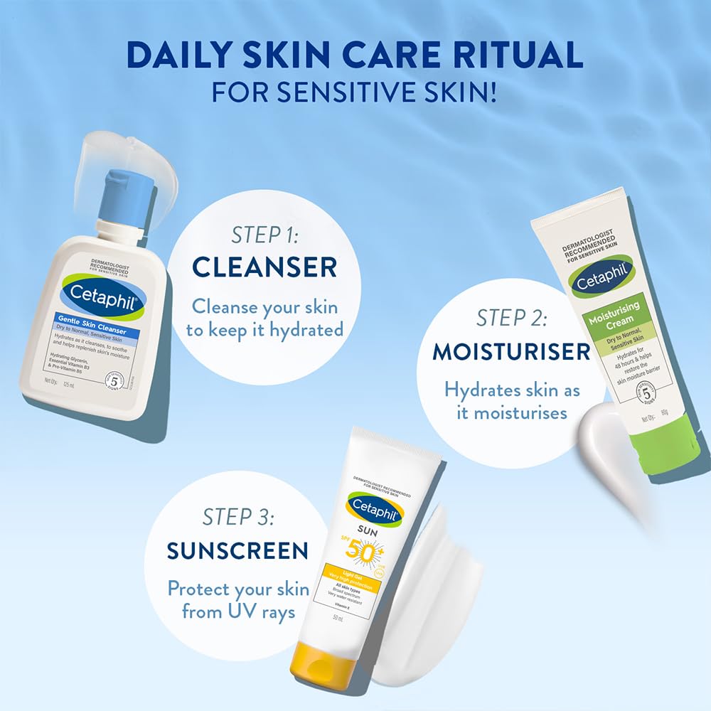 Cetaphil Gentle Skin Cleanser Dry to Normal Skin with Niacinamide Dermatologist Recommended [125 ml]