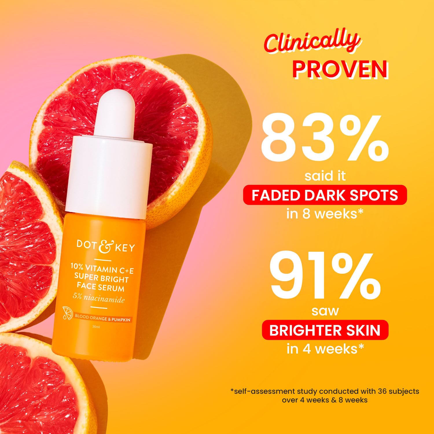 Dot & Key 10% Vitamin C + E Face Serum With 5% Niacinamide, Fights Pigmentation & Dark Spots [30 ml]
