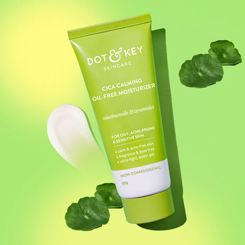 Dot & Key Cica Niacinamide & Ceramides Oil-Free Face Moisturizer For Acne Prone & Oily Skin