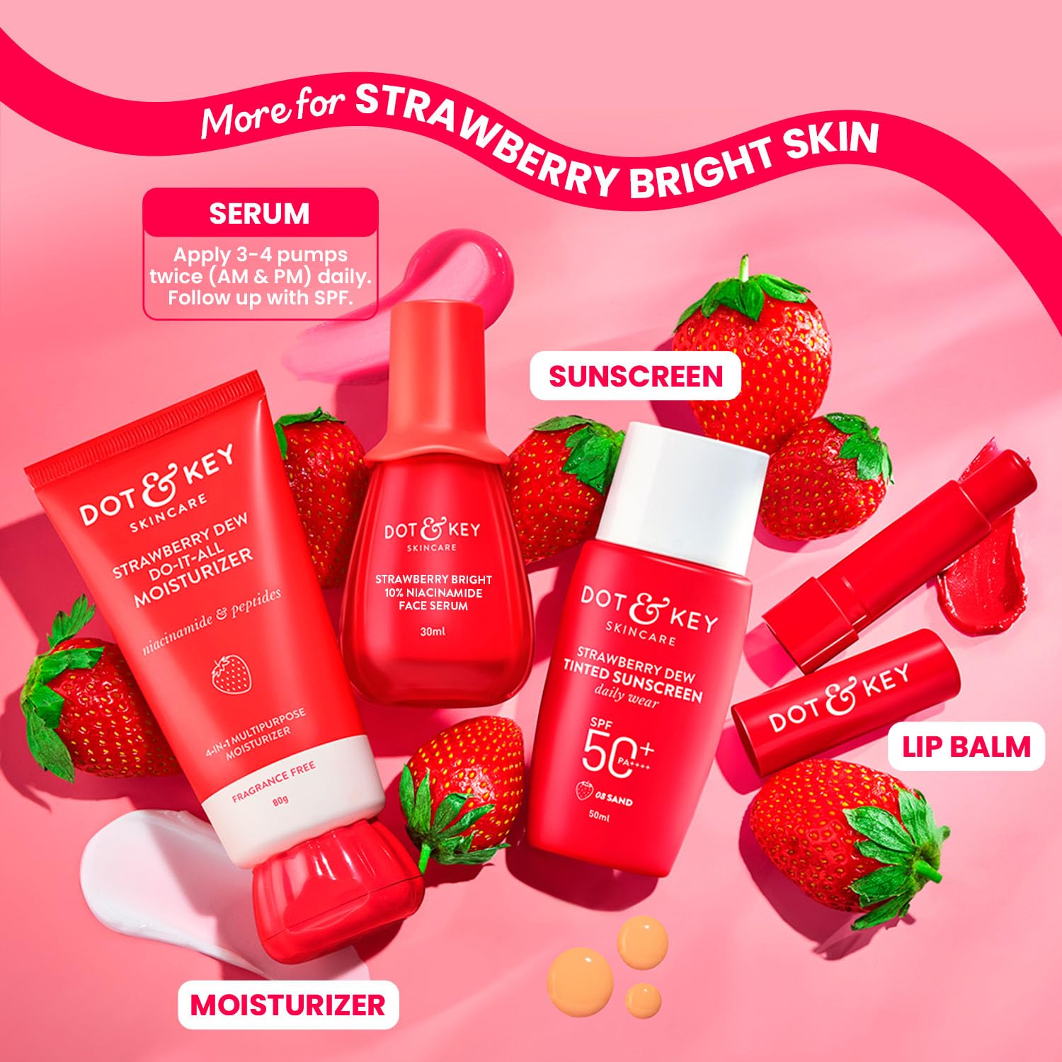 Dot & Key Strawberry Bright 10% Niacinamide Face Serum [20 ml]