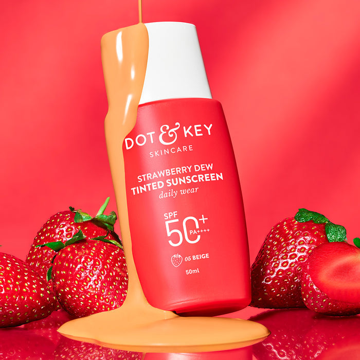 Dot & Key Strawberry Dew Tinted Sunscreen SPF 50+ | PA++++ | 50g