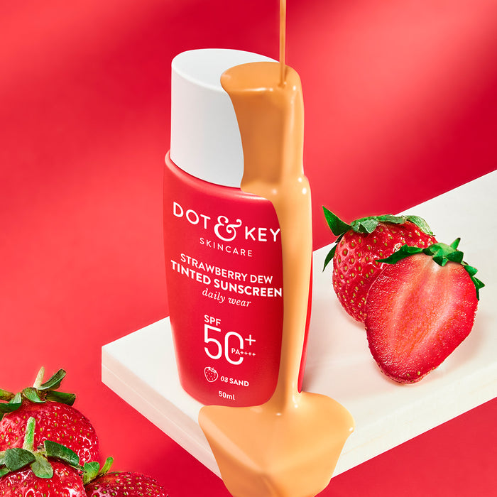 Dot & Key Strawberry Dew Tinted Sunscreen SPF 50+ | PA++++ | 50g
