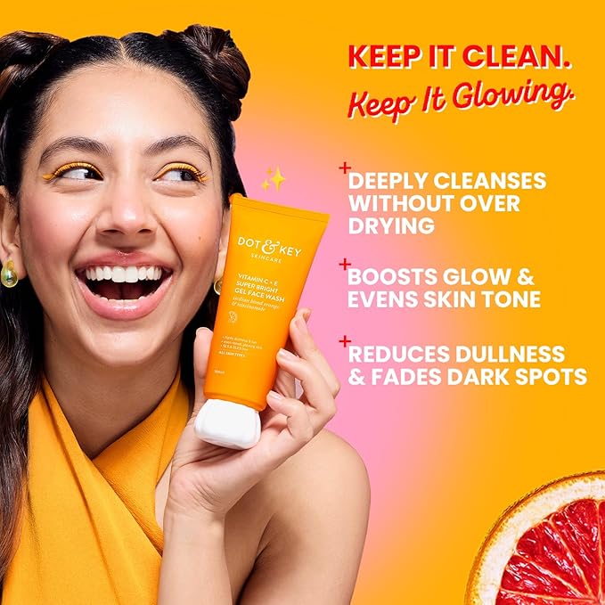 Dot & Key Vitamin C + E Super Bright Gel Face Wash [175 ml]