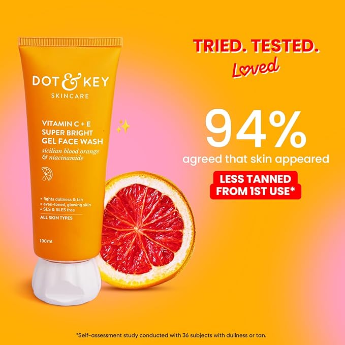 Dot & Key Vitamin C + E Super Bright Gel Face Wash [175 ml]