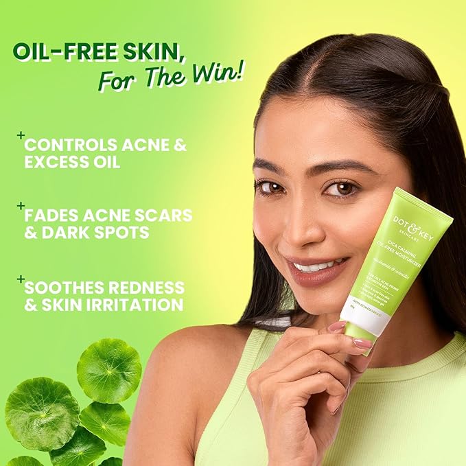 Dot & Key Cica Niacinamide & Ceramides Oil-Free Face Moisturizer For Acne Prone & Oily Skin [50g]