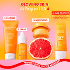 Dot & Key Vitamin C + E Face Sunscreen SPF 50 PA+++ For Glowing Skin, 100% No White Cast [50g]