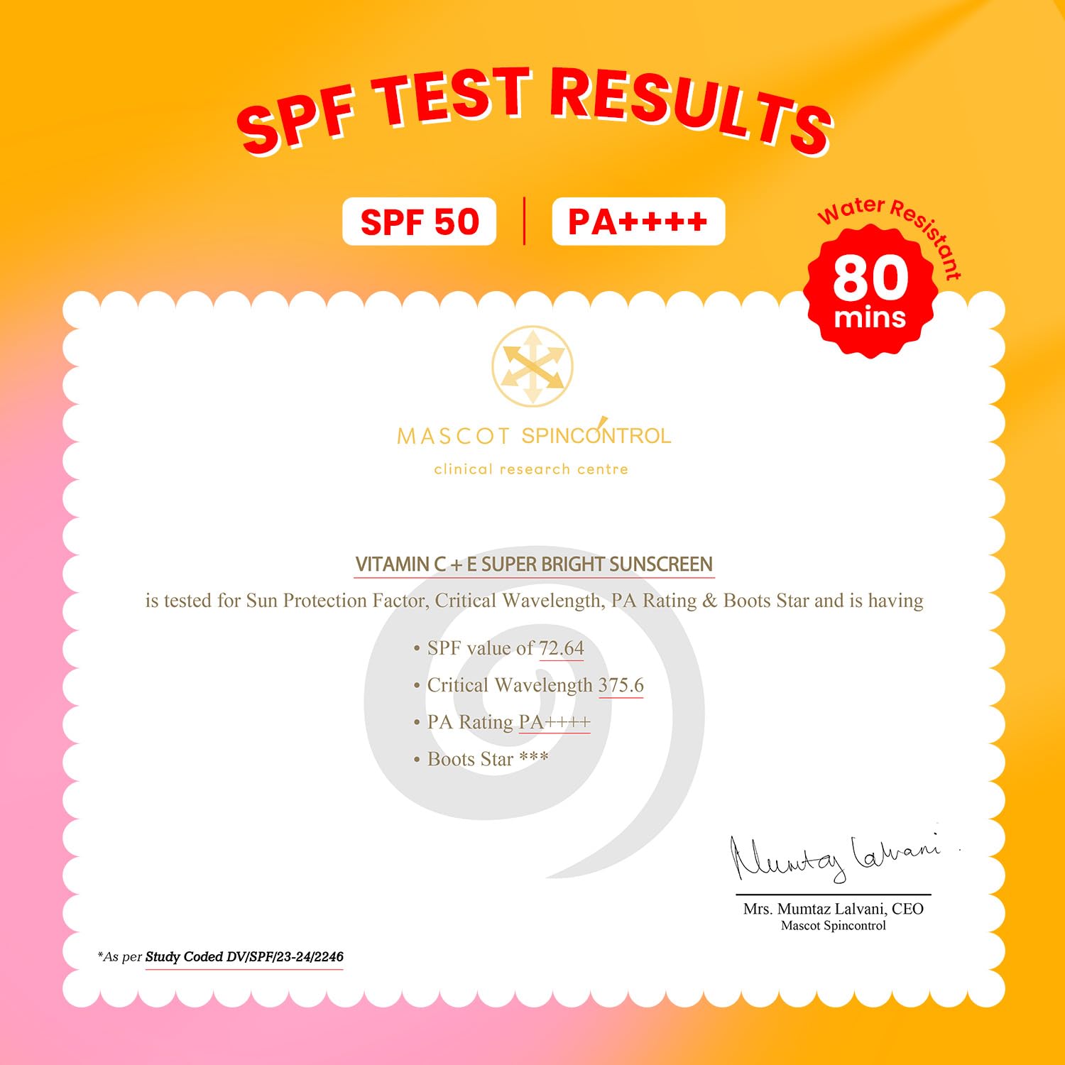 Dot & Key Vitamin C + E Face Sunscreen SPF 50 PA+++ For Glowing Skin, 100% No White Cast [50g]