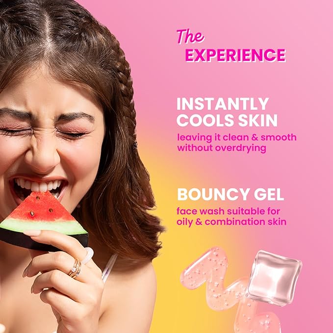 Dot & Key Watermelon Cooling Gel Face Wash With Vitamin C & Cucumber [100 ml]