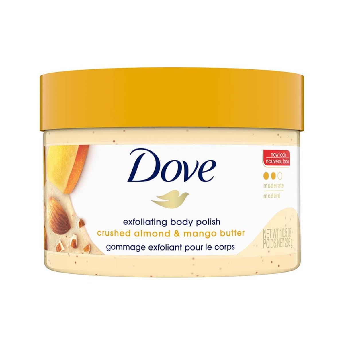 Dove Exfoliating Body Polish Scrub - Crushed Almond And Mango Butter [298 g]