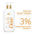Dove Glow Recharge Exfoliating Serum Body Wash with 3% Brightening Serum + Vitamin C [300 ml]