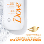 Dove Glow Recharge Exfoliating Serum Body Wash with 3% Brightening Serum + Vitamin C [300 ml]