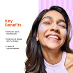 Foxtale De-Tan Skin Radiance Mask, With Lactic Acid, Brazilian Purple Clay & Kaolin Clay [75 g]