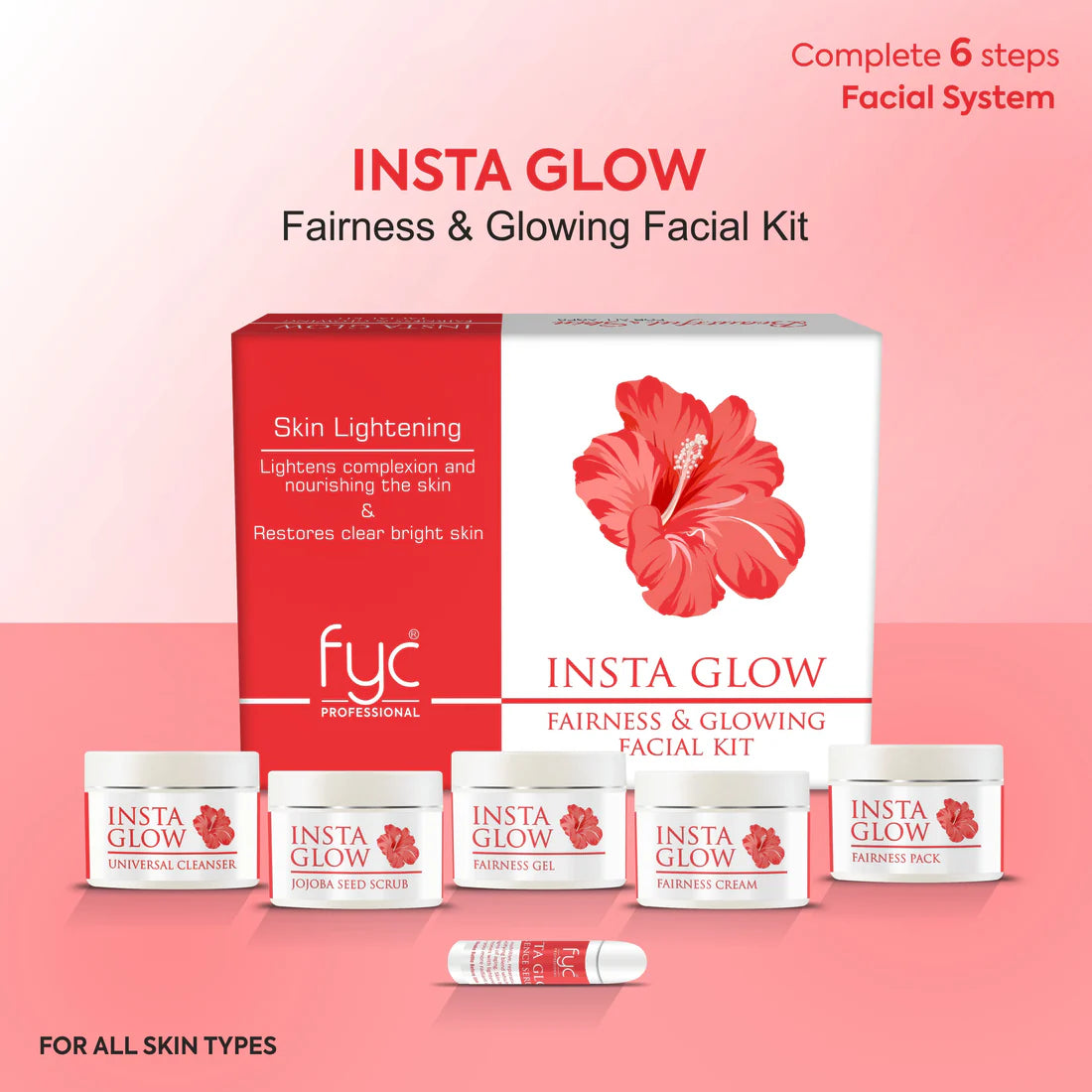 INSTA GLOW FAIRNESS AND GLOWING FACIAL KIT [260g]