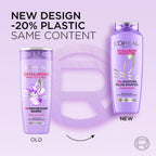 LOreal Paris Hyaluron Moisture Anti-frizz Shampoo With Hyaluronic Acid For 72 HR Dehydrated Hair [340ml]