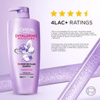 LOreal Paris Hyaluron Moisture Anti-frizz Shampoo With Hyaluronic Acid For 72 HR Dehydrated Hair [650 ml]