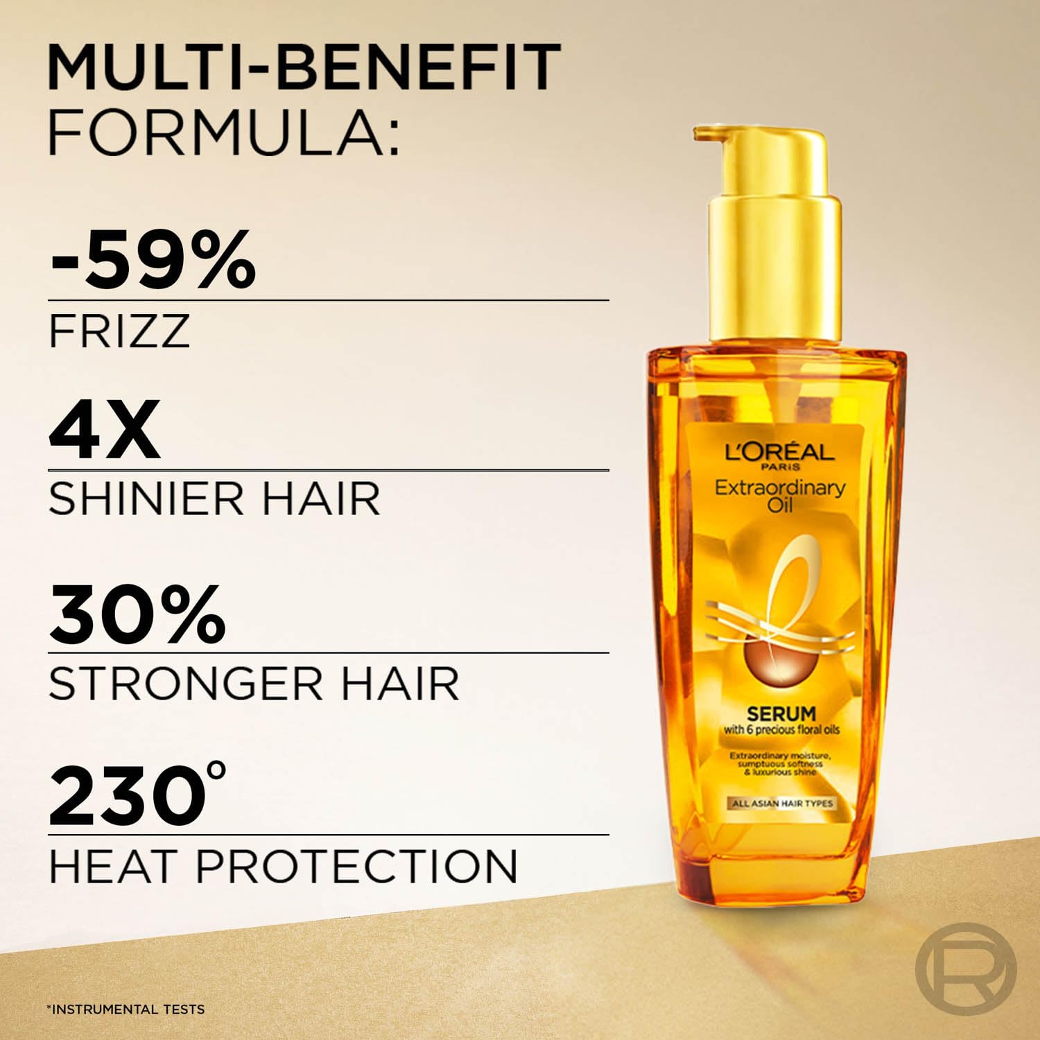 L'Oreal Paris Extraordinary Oil Hair Serum, Anti-Frizz Serum With UV Protection [100 ml]