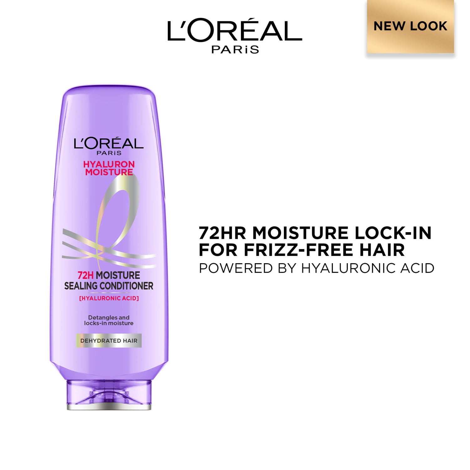 L'Oreal Paris Hyaluron Moisture Anti-frizz Conditioner With Hyaluronic Acid for 72 HR Hydrated Hair [340 ml]