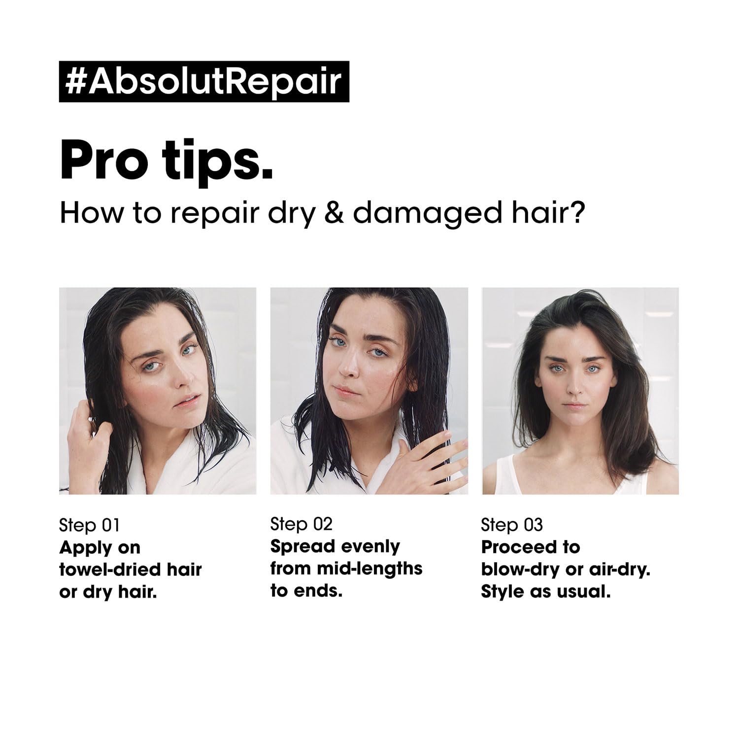 L'Oreal Professionnel Absolut Repair 10-in-1 Multi-Benefit Hair Serum For Dry And Damaged Hair [90 ml]