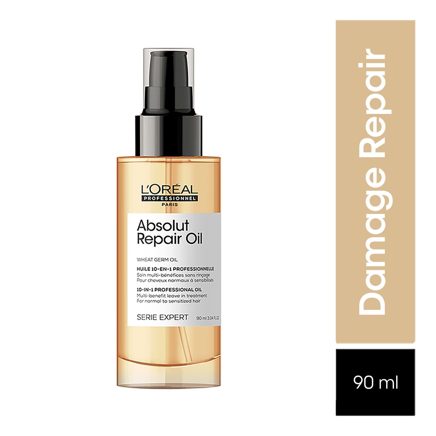 L'Oreal Professionnel Absolut Repair 10-in-1 Multi-Benefit Hair Serum For Dry And Damaged Hair [90 ml]