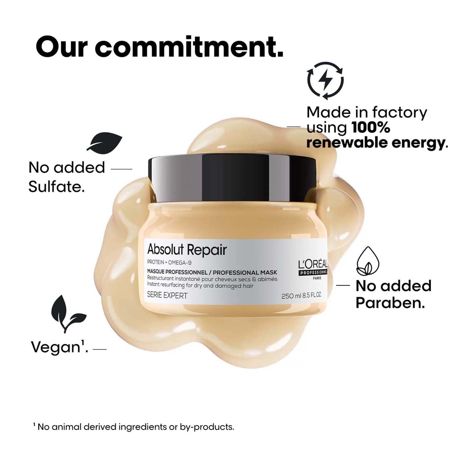 L'Oréal Professionnel Absolut Repair Mask For Dry and Damaged Hair With Protein & Omega-9 [250 g]