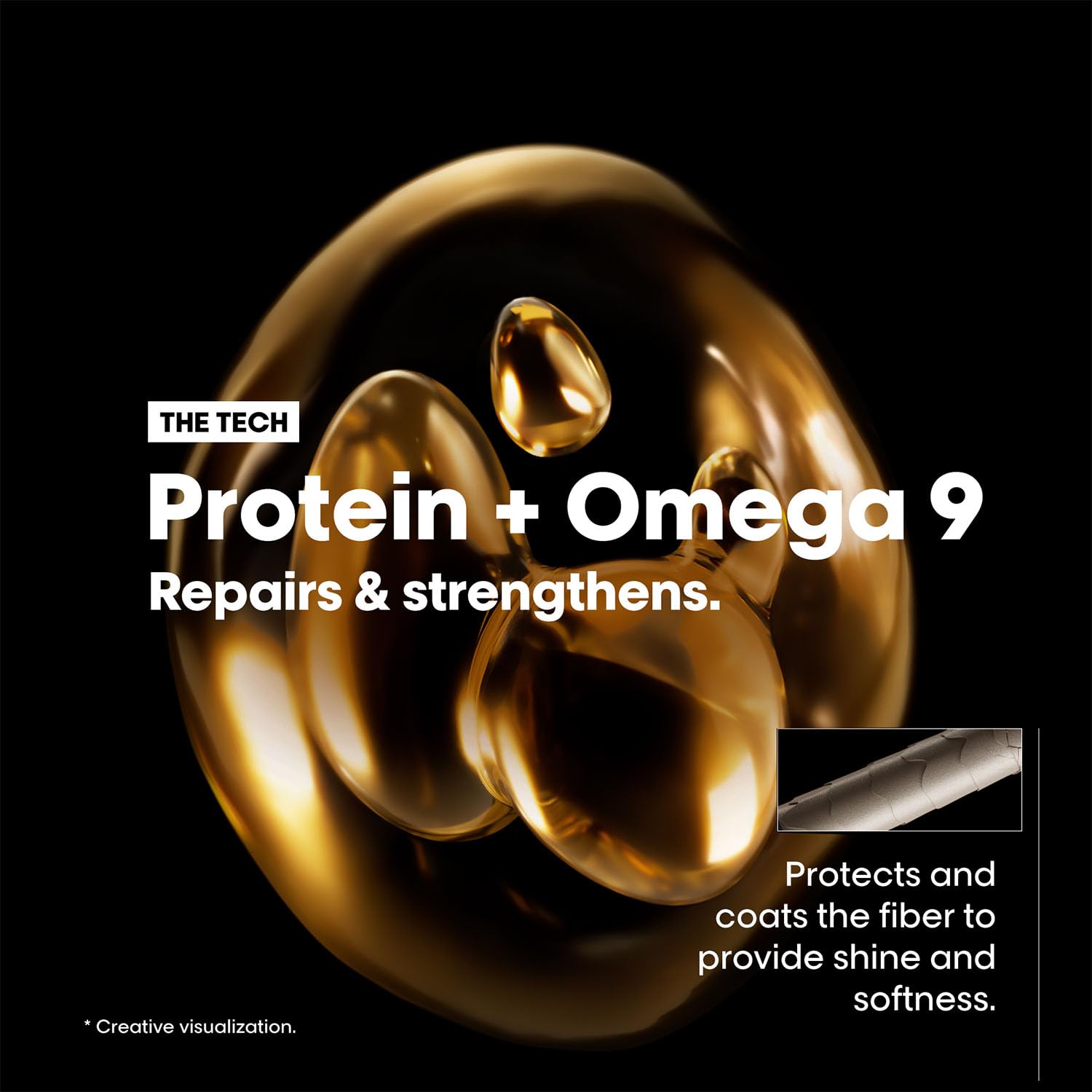 L'Oréal Professionnel Absolut Repair Shampoo For Dry and Damaged Hair With Protein & Omega-9 [300 ml]