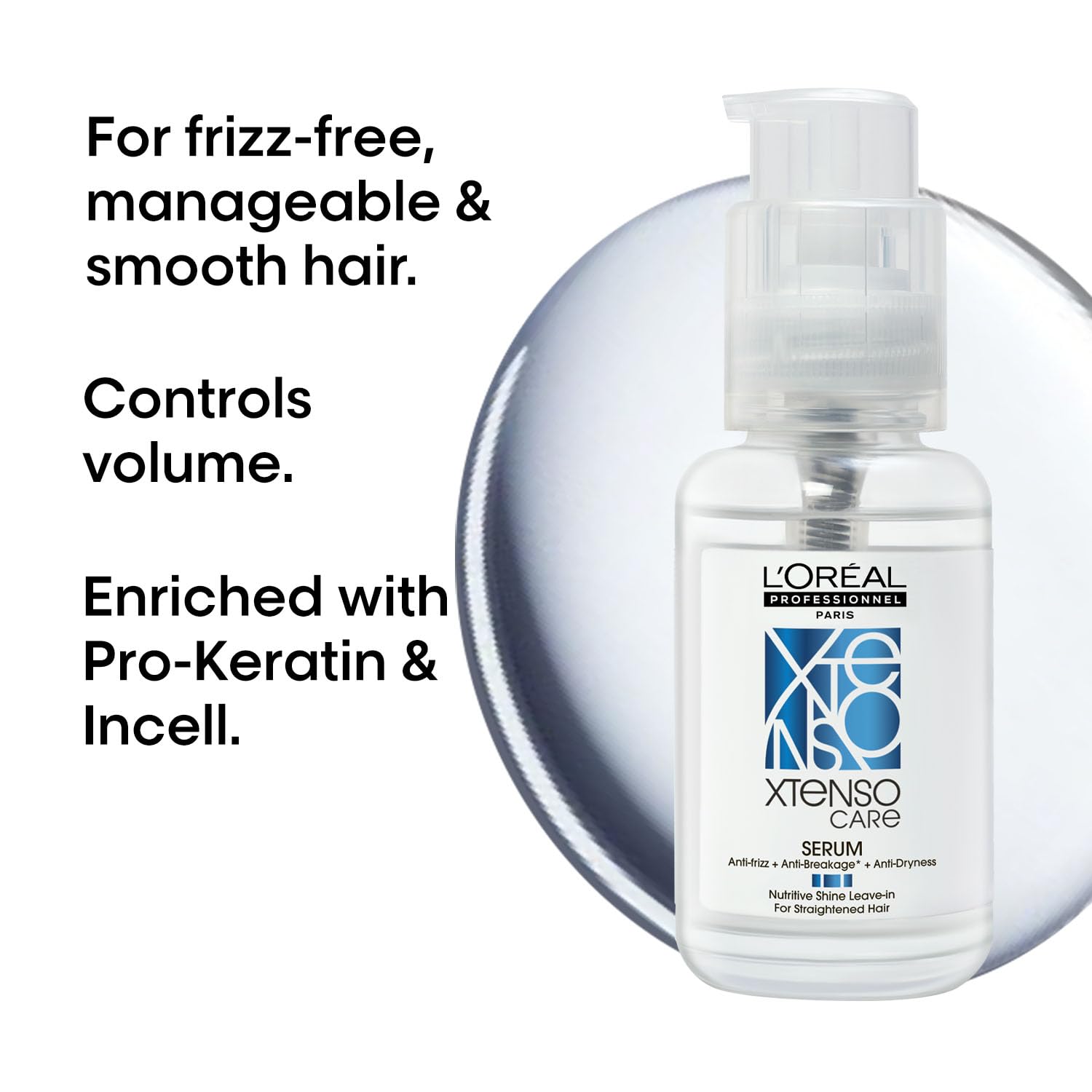 L'Oreal Professionnel Xtenso Care Serum For Frizz-Free, Smooth & Manageable Hair [50 ml]
