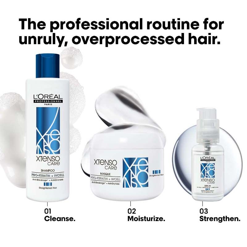 L'Oreal Professionnel Xtenso Care Shampoo For Frizz-Free, Smooth & Manageable Hair [250 ml]