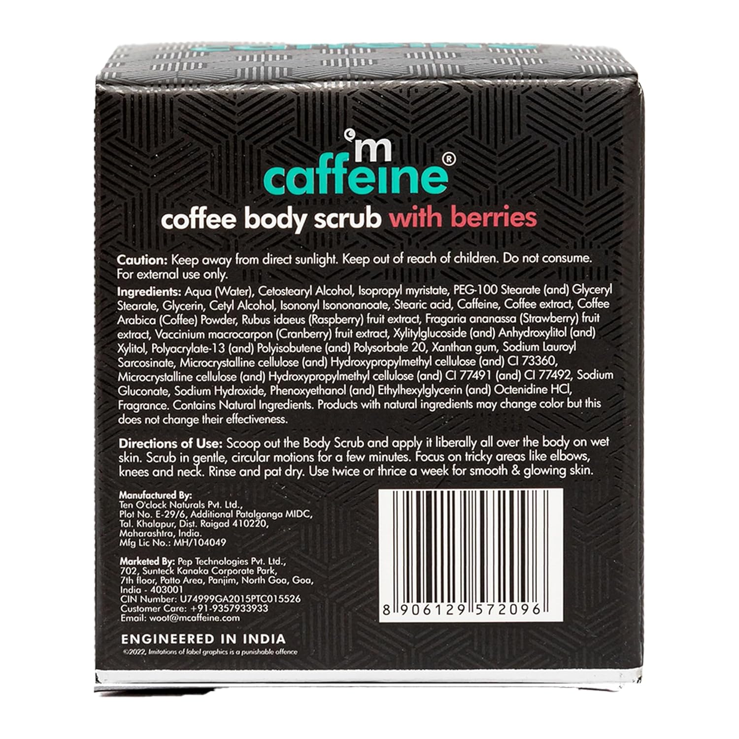 MCaffeine Coffee Body Scrub With Berries [200 g]