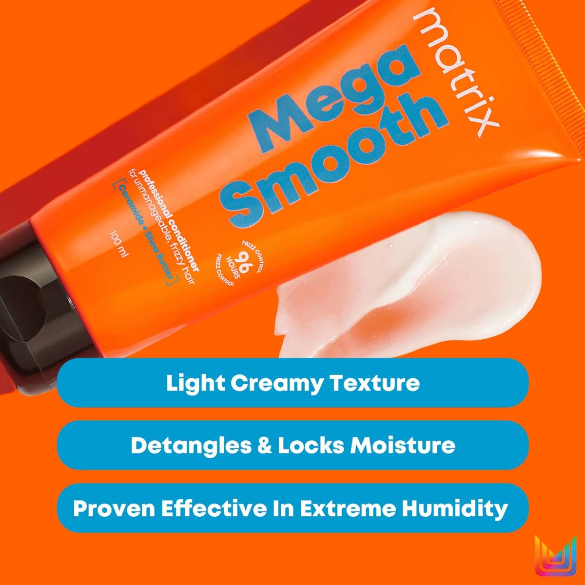 Matrix Mega Smooth Professional Conditioner For Frizzy Hair, For All Hair Types, Paraben-Free [100 ml]