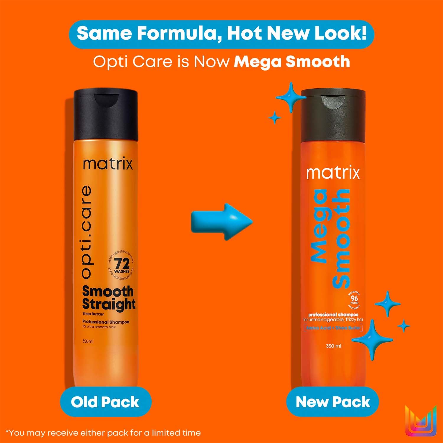 Matrix Mega Smooth Professional Shampoo For Frizzy Hair, For All Hair Types, Paraben-Free [350 ml]