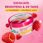 Mcaffeine Brightening Raspberry Rush Body Scrub Removes Tan & Brightens Skin [175 g]